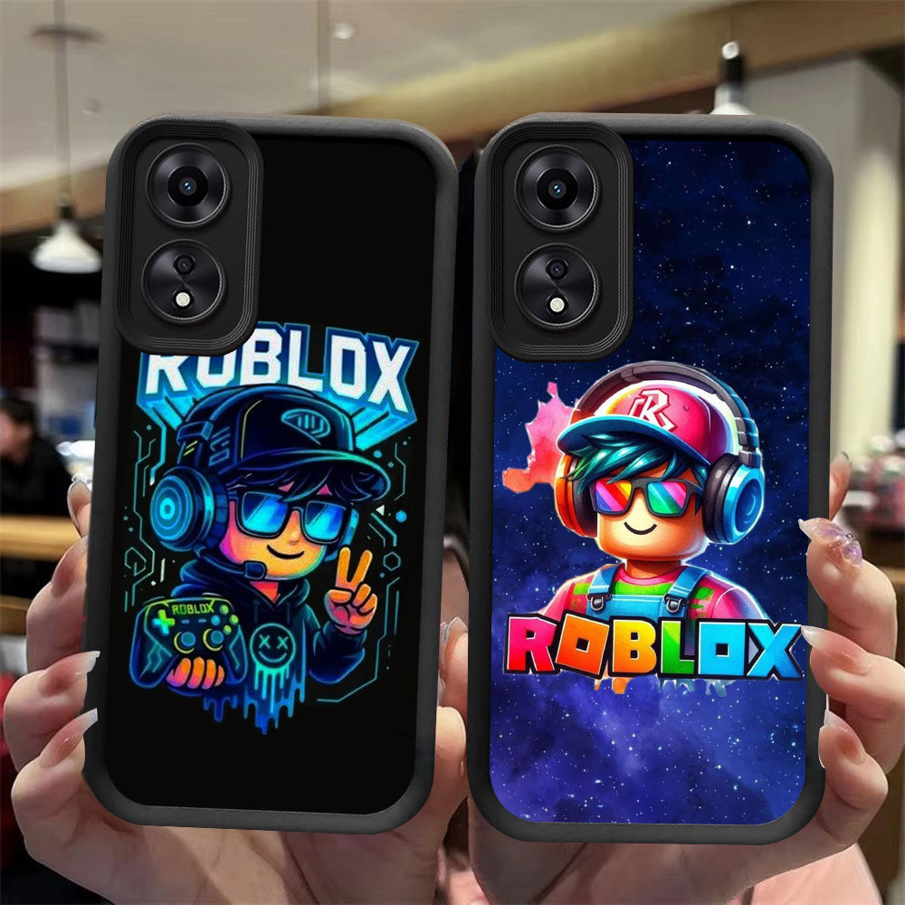 J-29 Roblox ดำขาวชมพูเคสโทรศัพท์หรับ OPPO A98 Reno 8T A1 A1X A60 F23 A2X Pro 5G