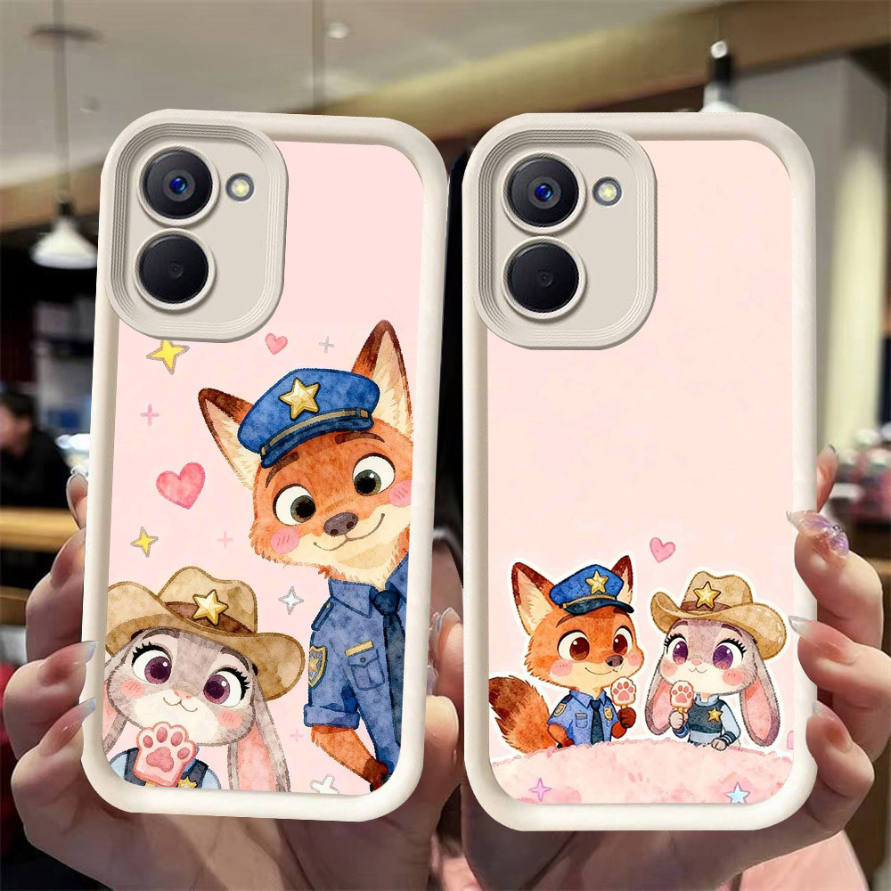 J-14 Zootopia ดำขาวชมพูเคสโทรศัพท์หรับ VIVO Y28S Y36 Y27S Y27 5G