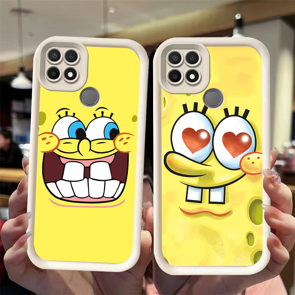 J-2 Spongebob ดำขาวชมพูเคสโทรศัพท์หรับ Xiaomi Redmi 12C 10A 9C 10C NFC