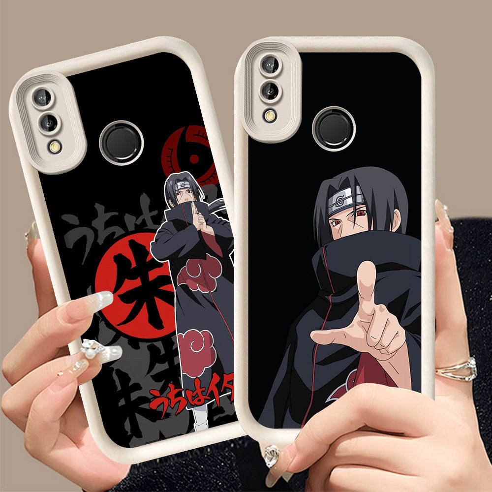 Q-8 Naruto itachi ขาวดำเคสโทรศัพท์หรับ VIVO Y91C Y91 Y1S Y93 Y95 ปกสีชมพู