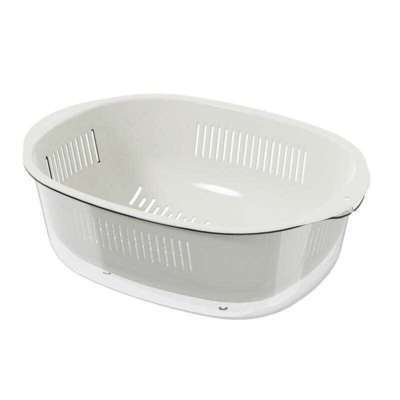 ☃ COOKER KING | Thickened Dual-layer Kitchen Water Drainage Basin