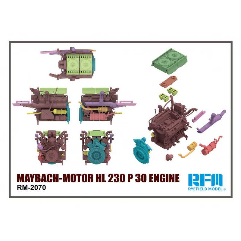 Rye Field Model RFM RM-2070 MAYBACH-Motor HL 230 P 30 Engine 1/35 Detail set