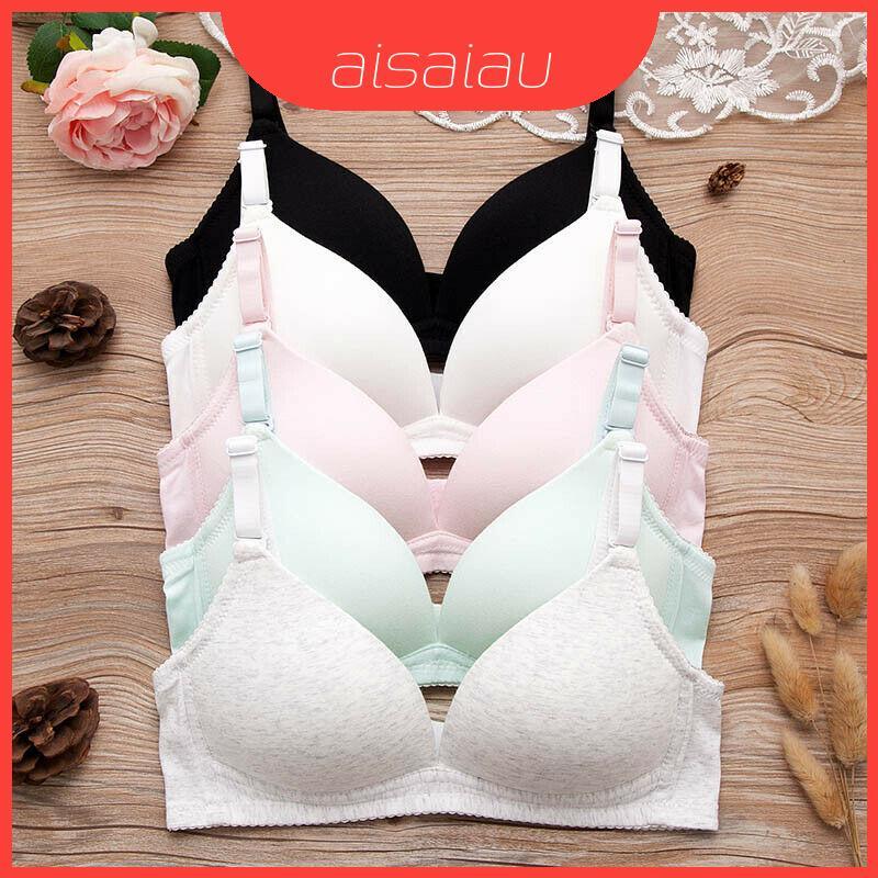 Junior Girl Teen Soft Cup Cotton Sport Bra No-wire With Comfort Adjustable Straps