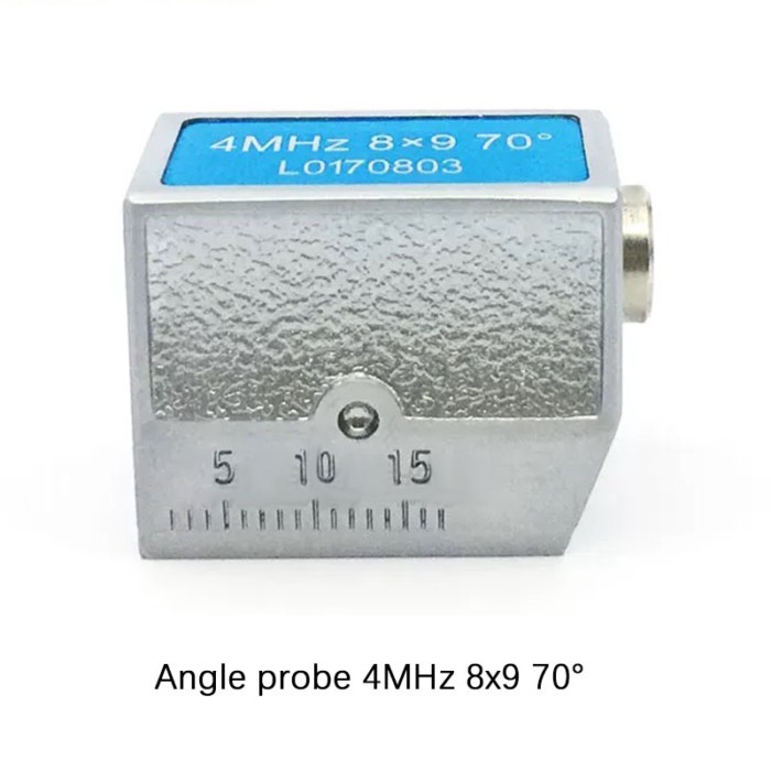 Multi Angle 4MHz 8X9 Angle Beam Transducer UT Nondestructive Testing Accessory For Steel Structure