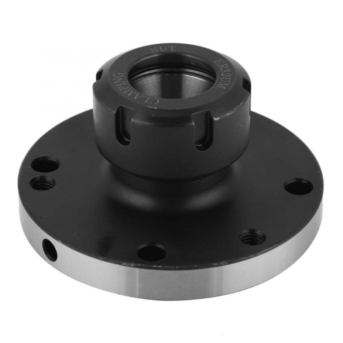 ER32-125mm(95mm)/ER40-125mm(95mm) Straight Hole Type Collet Chuck with Back Plate, ER Collet Chuck,