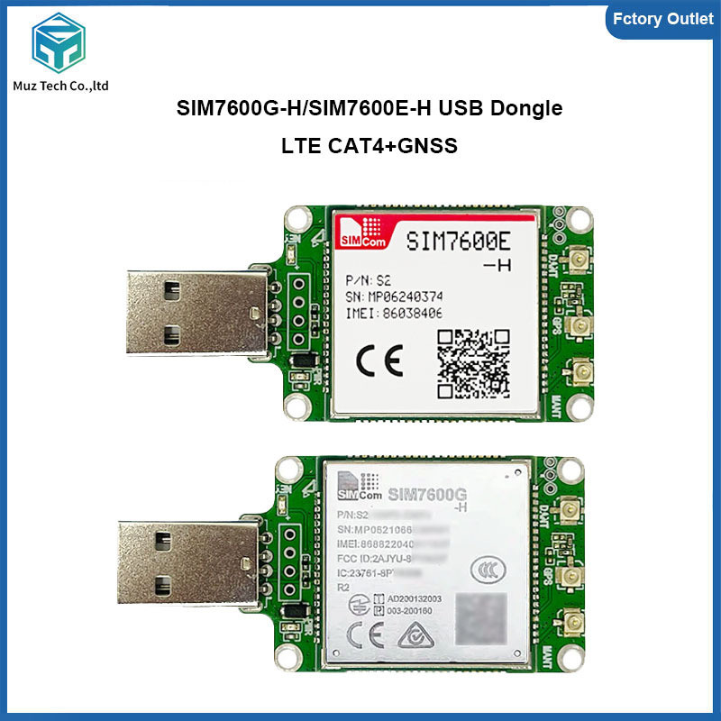 B SIMcom SIM7600G-H Global Band Dongle SIM7600E-H USB Dongle ยุโรป Band โมเด็มเสาอากาศ 4G LTE CAT4 โ