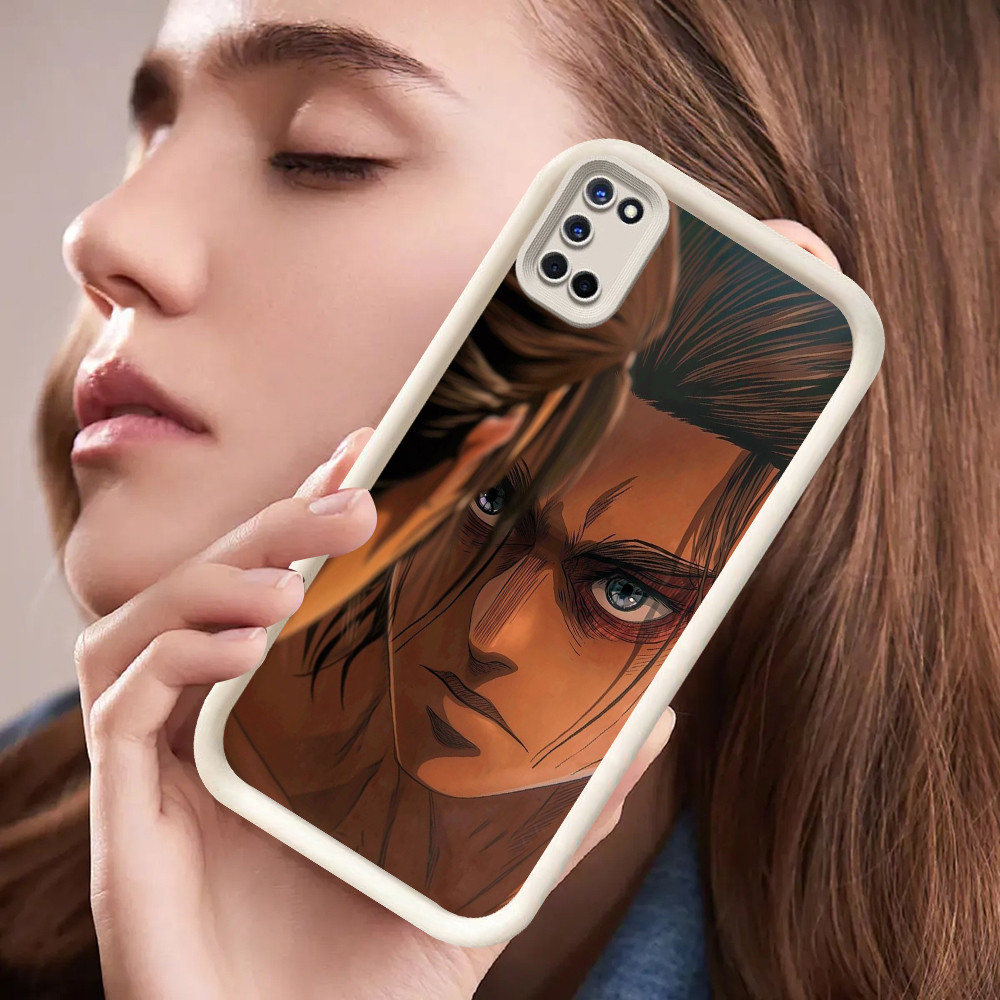 DE-12 Eren Yeager เคสป้องกันสําหรับ OPPO A77 A94 A57s F19S A95 A77s A76 A96 A74 F25 Pro