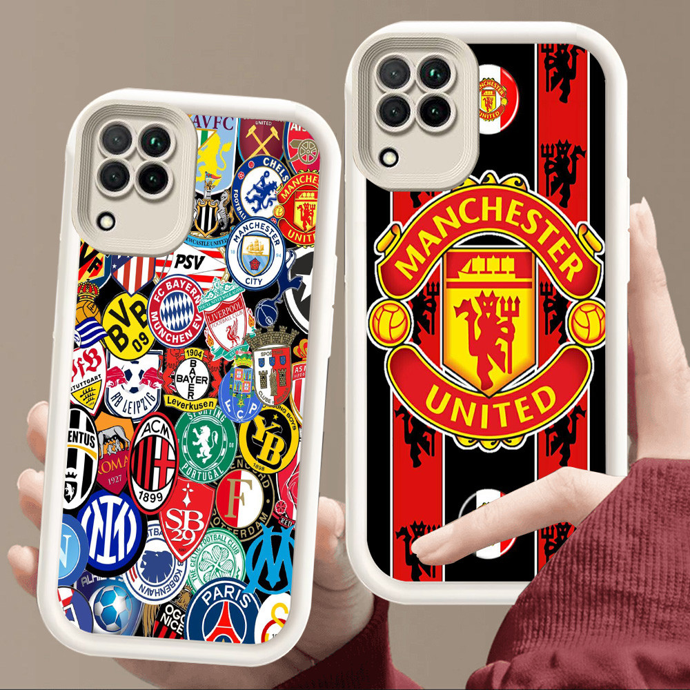 SAMSUNG เคสสําหรับSamsung A04 A22 A06 A05 J2 M04 J7 Prime A04E F04 A12 Pro 5Gสีขาวนุ่มE59 Arsenal