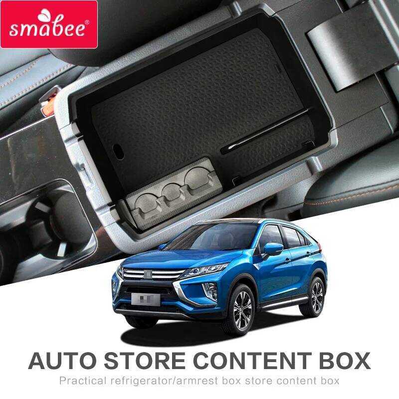 Smabee รถ Central Armrest กล่องเก็บสําหรับ MITSUBISHI ESE CROSS 2018 2019 ถาด Stowing Ti อุปกรณ์ตกแต
