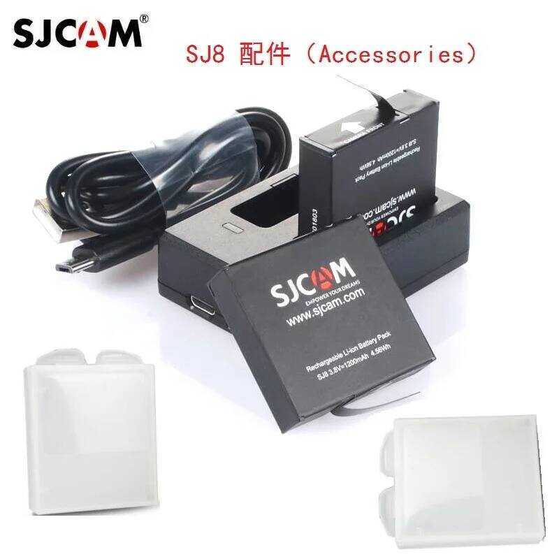 100% Oril SJCAM Series 1200mAh เครื่องชาร์จแบตเตอรี่ Dl Charger/สําหรับ SJ8 Pro/SJ8 Plus/SJ8 Air Act