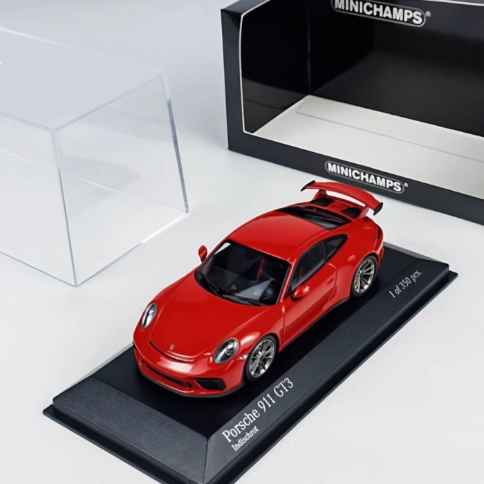 Mini Cut 1/43 Porsche 911 GT3 โมเดลรถอัลลอย