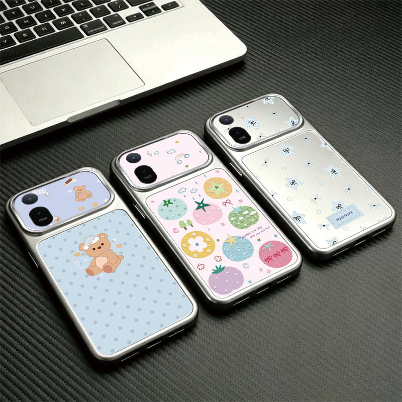 สําหรับ Redmi A7 PRO 4G เคสโทรศัพท์ดีไซน์ใหม่หน้าต่างใหญ่พร้อมหมี Star Bow รูปแบบปลอก TDK13-15