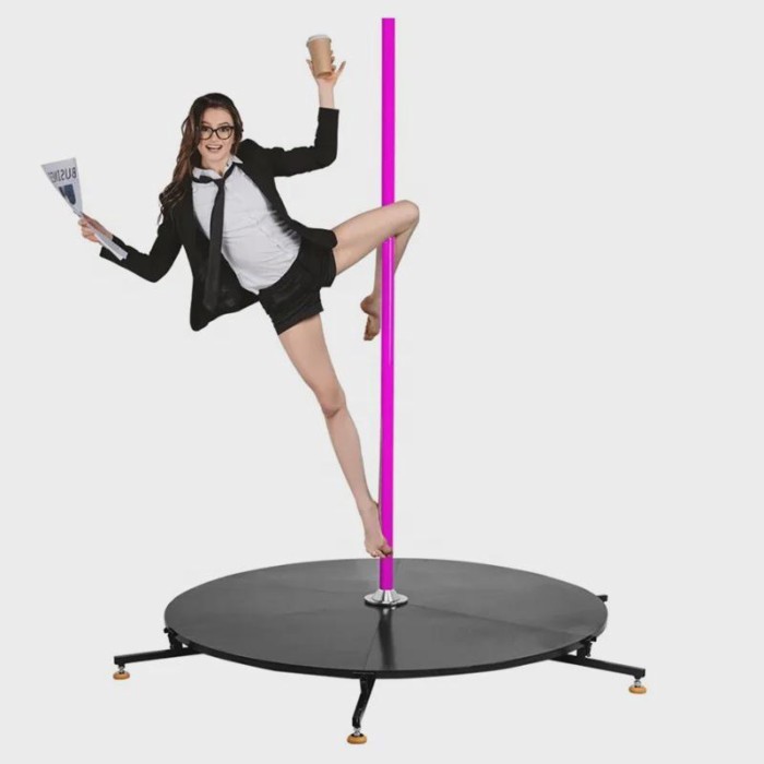 Freestanding Portable Dance Pole and Stage