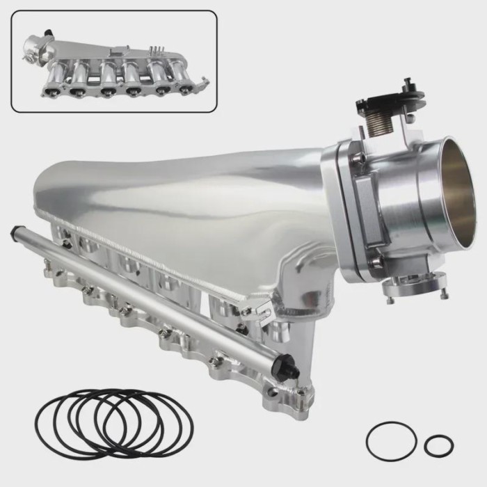 Fuel Rail Kit + New Intake Manifold 90mm Throttle body 3.0L Engines For Toyota Supra MK4 2JZ-GTE JZ