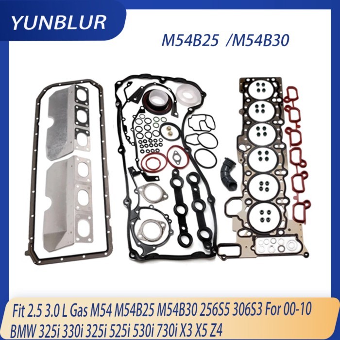 M54 Engine Part Full Gasket Set Fit 2.5 3.0 L Gas M54B25 M54B30 256S5 306S3 For 00-10 BMW 325i 330i