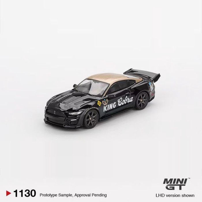 MINIGT 1: 64 Ford Shelby GT500 Dragon Snake Concept รถสีดําทองเคลือบ 1130 รุ่นรถรุ่น