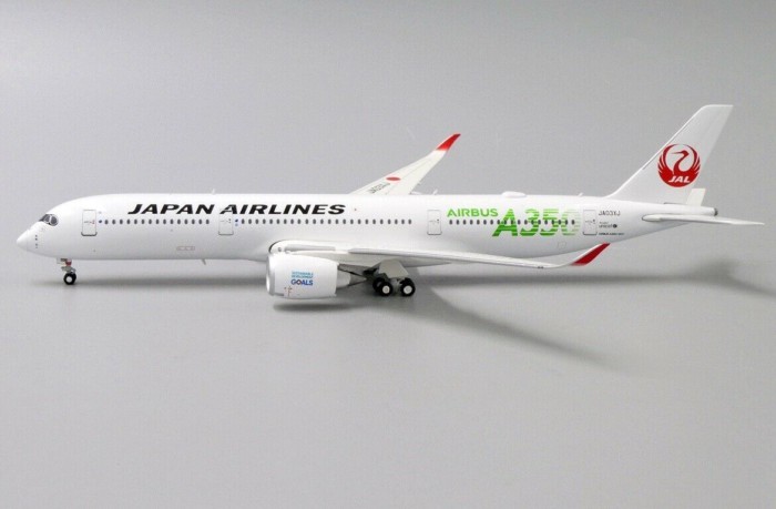 พร้อมสต็อก JC Wings 1: 400 A350-900 Japan Airlines JA03XJ โมเดลเครื่องบินโลหะผสมออกจากการพิมพ์รุ่น