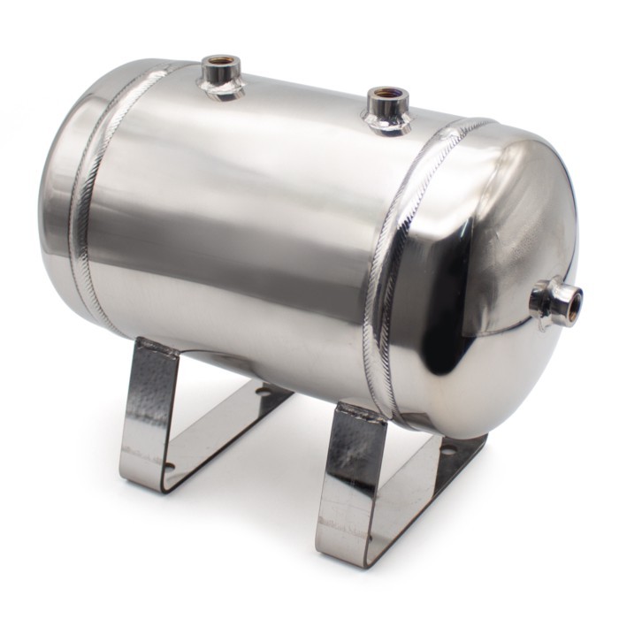 5L 304 Stainless Steel Air Tank, Air Compressor Pressure Tank Buffer Tank, G1/4 Interface