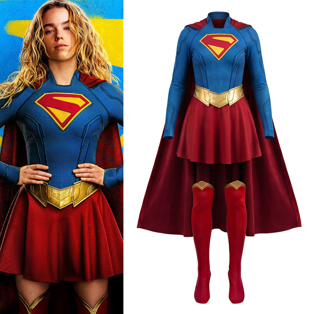 ฮาโลวีน Super Girl คอสเพลย์เครื่องแต่งกายบอดี้สูทเด็กบทบาทเล่นชุด Kara Wonder Woman ชุด