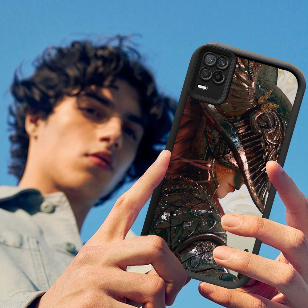 DE-11 E-Elden แหวนป้องกันกรณีสําหรับ Realme Narzo 8S C11 V13 Q3 8 C20 C20A 30 Pro 2021 5G