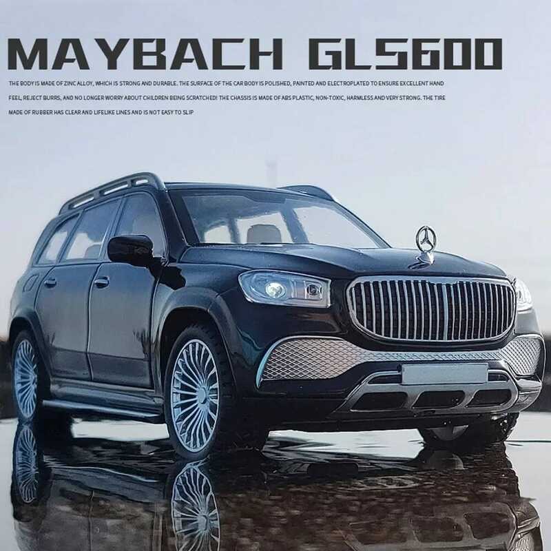 C 1:24 Scale Maybach Gls600 Metal Model Car Toys Alloy Diecasting Off Road Vehicles With Sound Ligh
