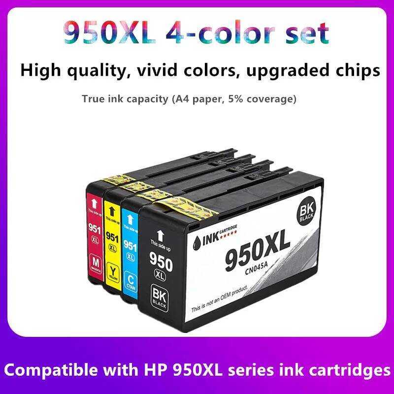950 951 สําหรับ 950xl 951xl cardtridge สําหรับ Offjet Pro 8100e 8600 8610 8620 8630 8640 8660 8615 8