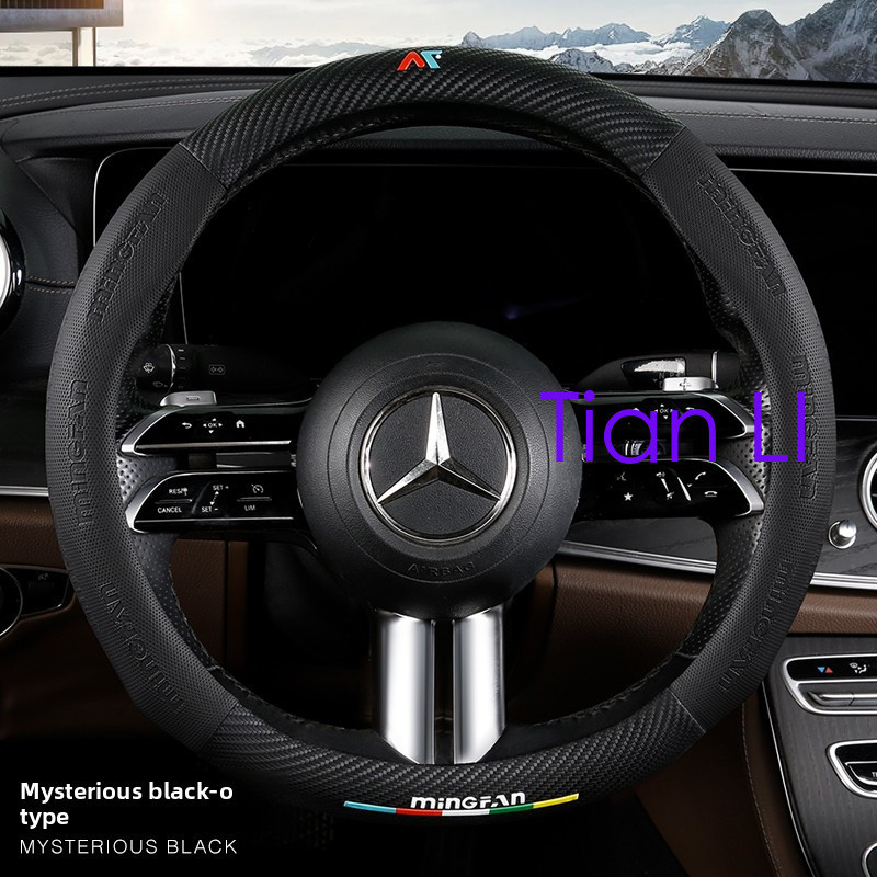 Sporty PU หนังกันน้ําพวงมาลัยรถเฉพาะรุ่นรถ W211 Mazda CX5 Qashqai City BMW F30 หยก GLA Nissan E39 Br