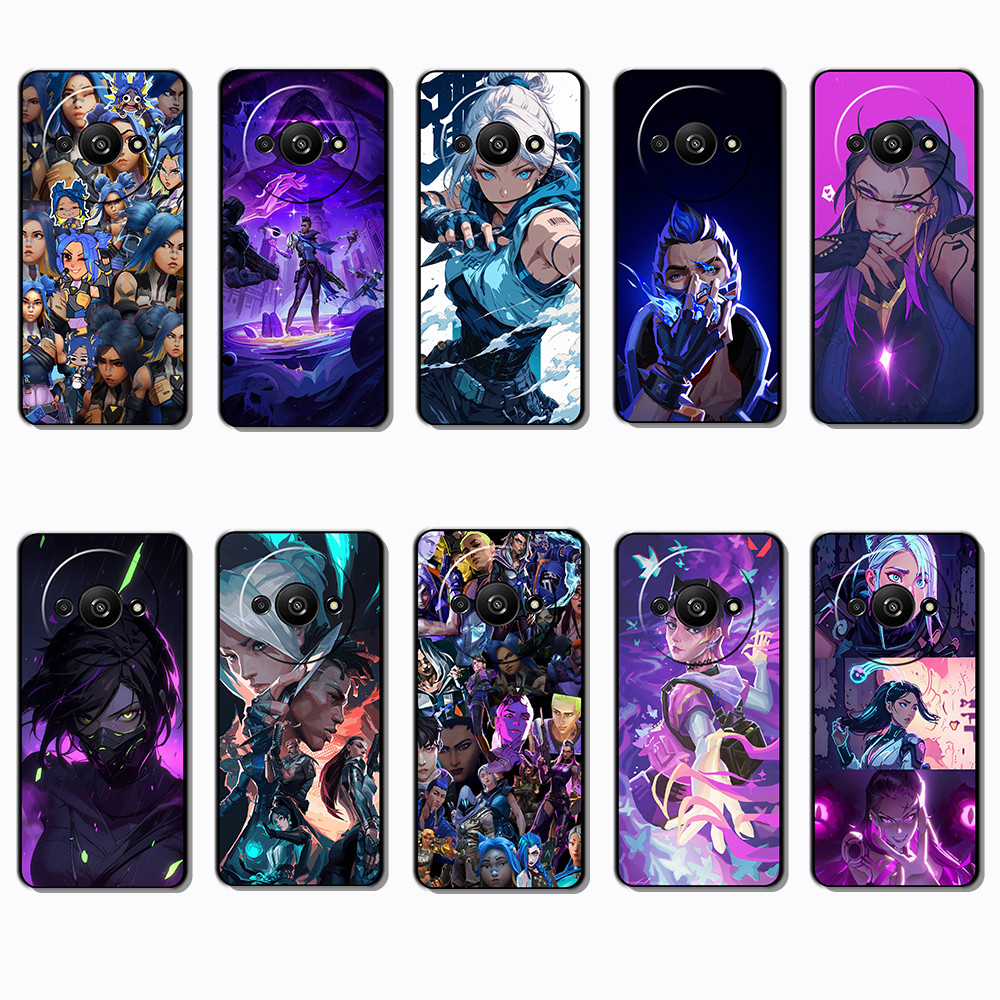 เคสโทรศัพท์สีดําแบบนุ่มสําหรับ Xiaomi Redmi A3 4G A3X Valorant caseg