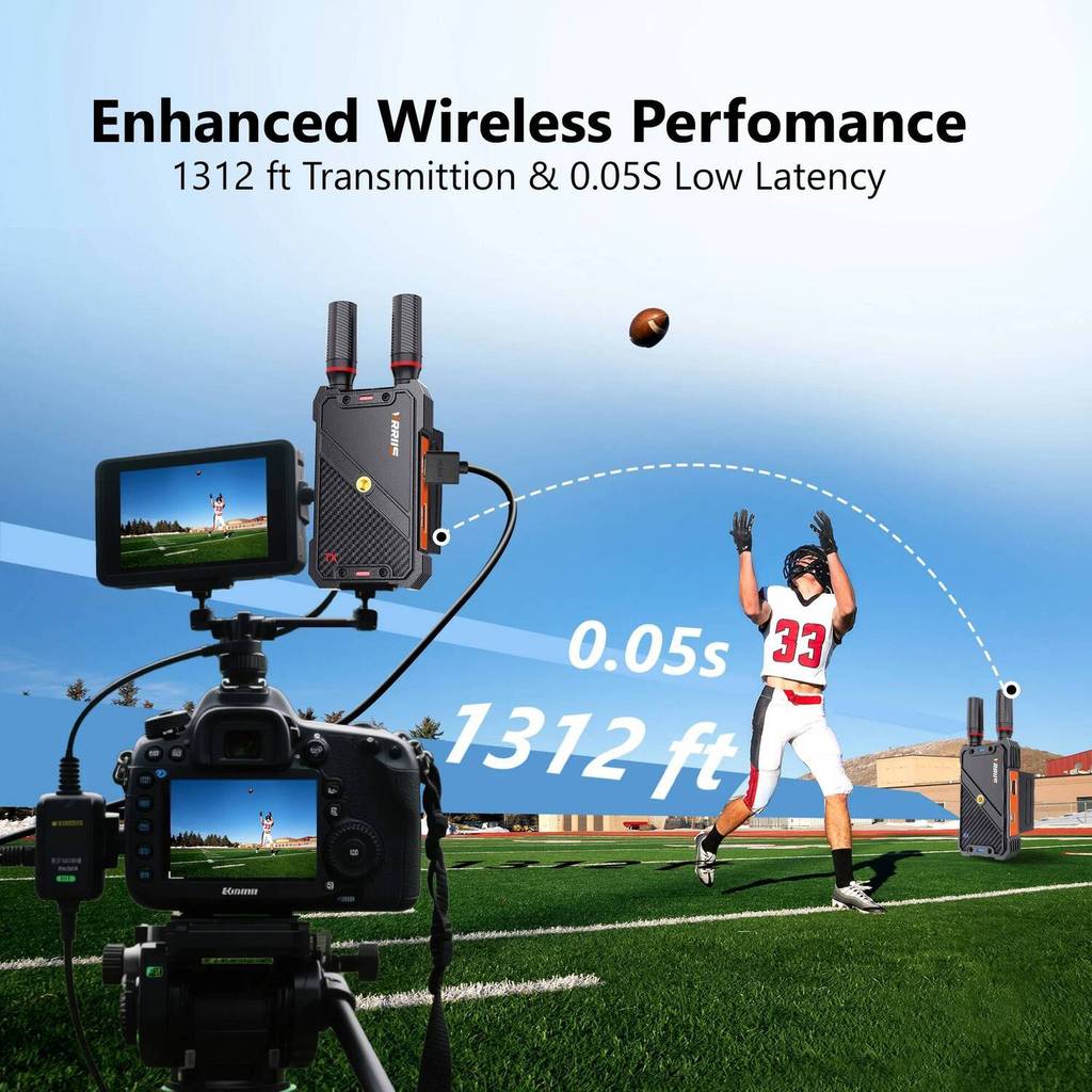 WL082U UVC HDMI Wireless Extender ตัวรับส่งสัญญาณสนับสนุนแบตเตอรี่ Church กล้องงานแต่งงานสตรีมมิ่งสด