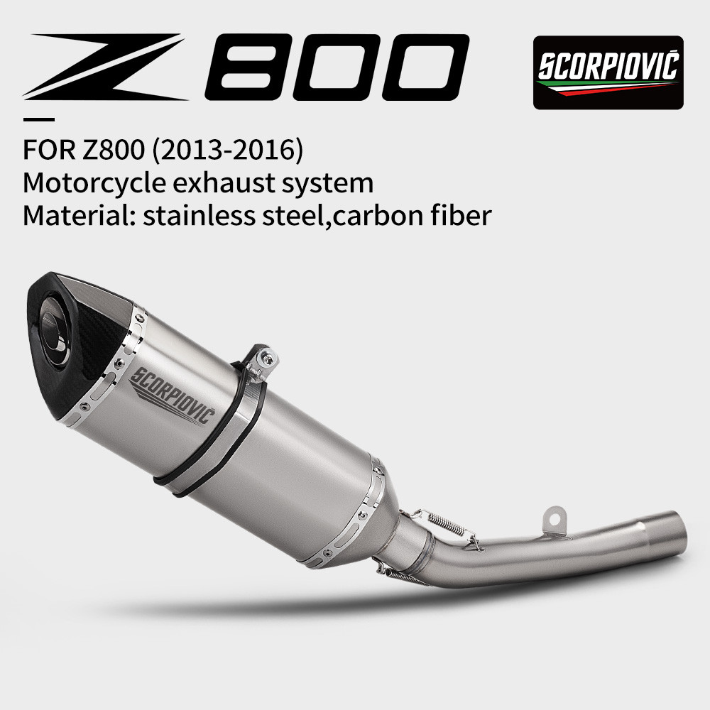 ท่อไอเสียรถจักรยานยนต์สําหรับ Z800 Z 800 เหมาะกับ 51 มม.ท่อไอเสียรถจักรยานยนต์ Link ท่อกลางเชื่อมต่อ