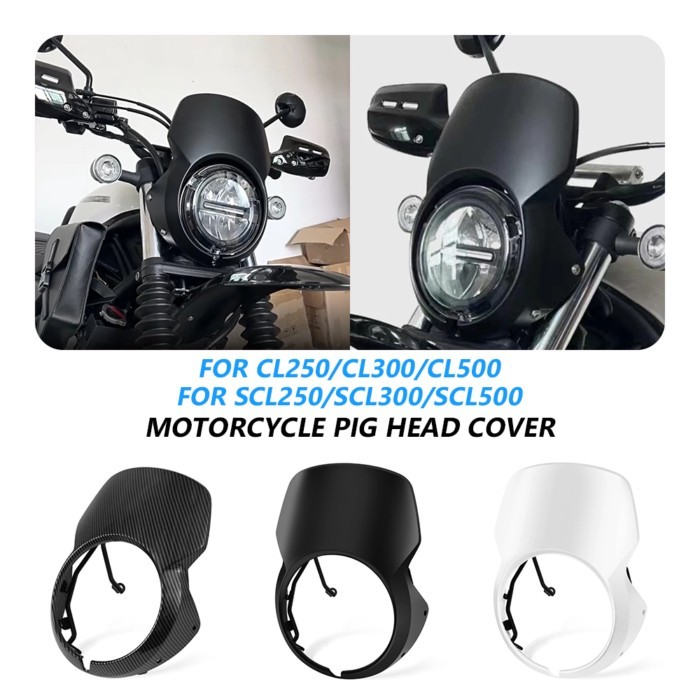 Retro Motorcycle Headlight Shroud For Honda CL500 CL300 CL250 2023 2024 Scrambler Front Fairing Coc