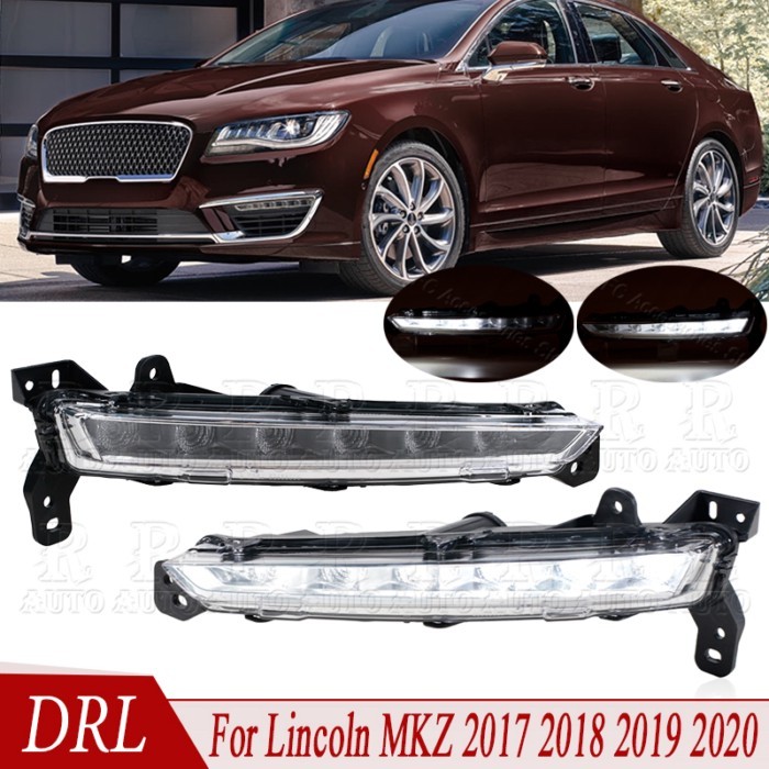 DRL LED Daytime Running Light Front Bumper Fog Lamp For Lincoln MKZ 2017 2018 2019 2020 HP5Z-13200-