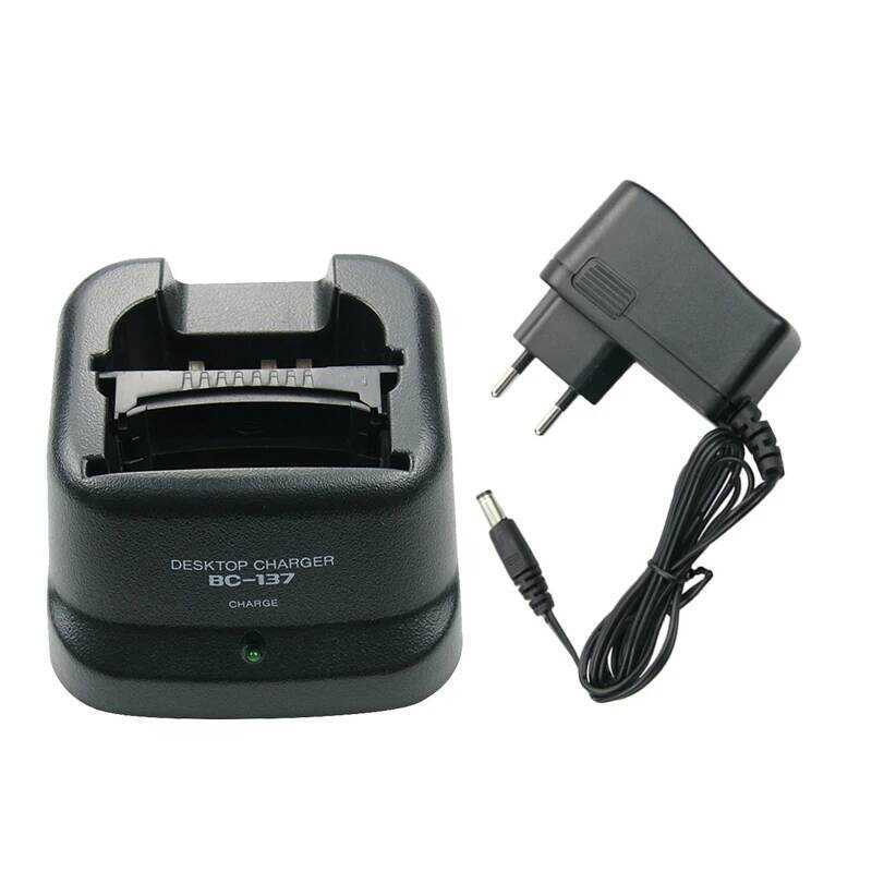 ▥ Bc-137 เครื่องชาร์จแบบเร็วสำหรับ ICOM Bc-144N Ic-A6 Ic-A24 Ic-V8 Ic-V82 Ic-U82 Ic-F3gt Ic-F4g