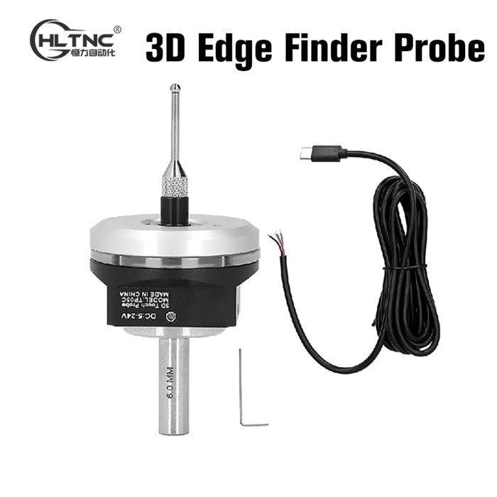 HLTNC 2024 V6 Anti-roll 3D Touch Probe Edge Center Finder Desktop CNC Probe Fit Mach3 and GBRL For