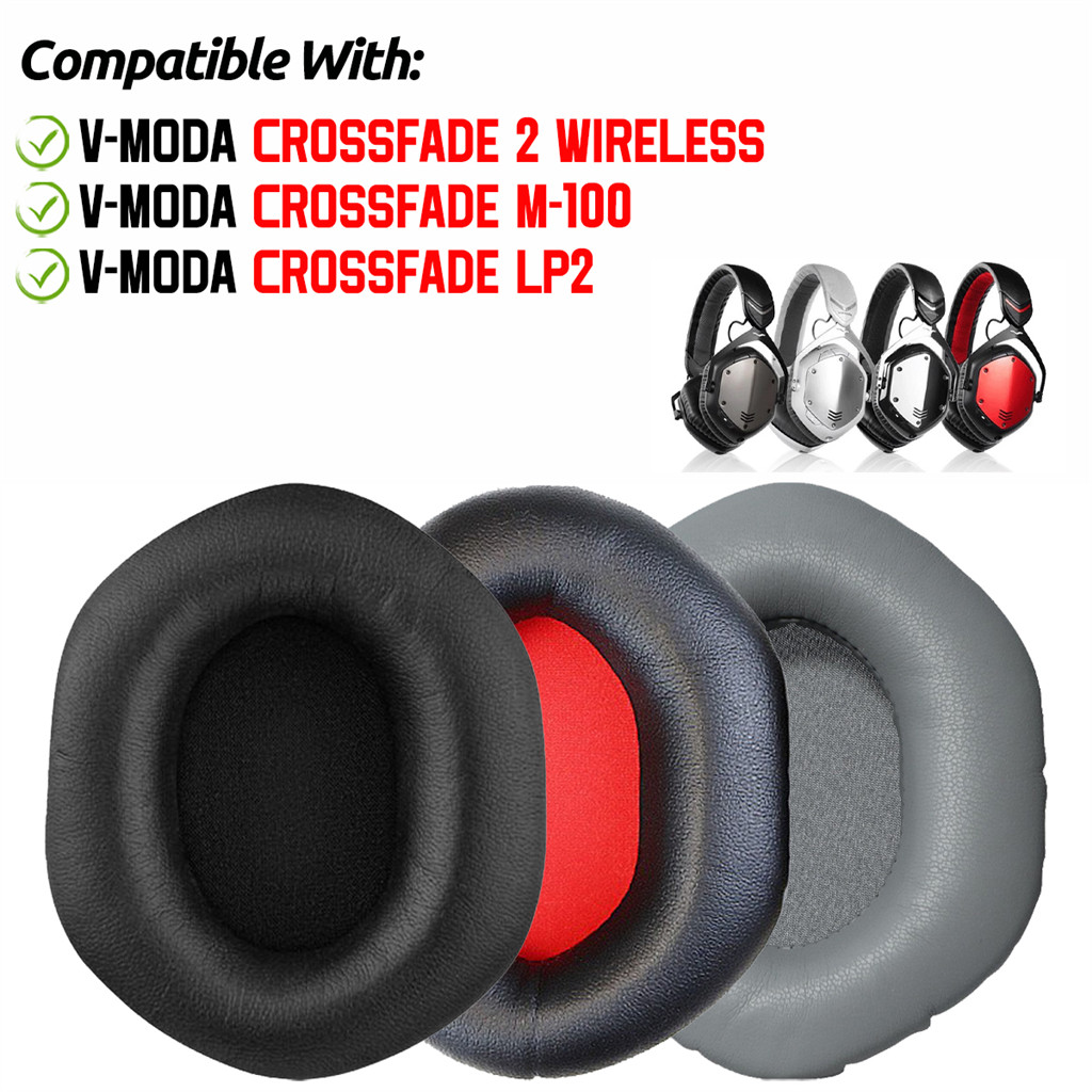 สําหรับ V-Moda Crossfade 2 ไร้สาย / M-100 / LP2 หูฟังแผ่นรองหูฟังเบาะฟองน้ําชุดหูฟัง Earmuffs เปลี่ย