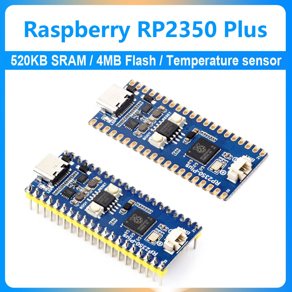 Raspberry Pi Pico 2 RP2350 MCU Board PLUS ตามชิป Raspberry Pi RP2350A 520KB SRAM และ 4MB Flash Tempe