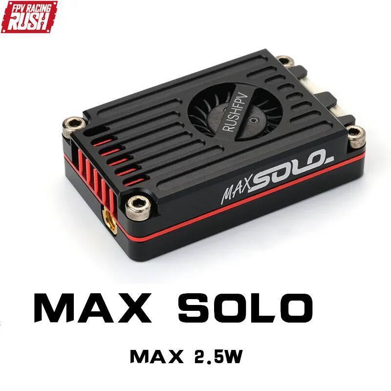 RUSH TANK MAX SOLO VTX 2.5W เครื่องส่งสัญญาณวิดีโอ VTX 48CH พร้อมเปลือก CNC สําหรับ RC FPV Long Rang