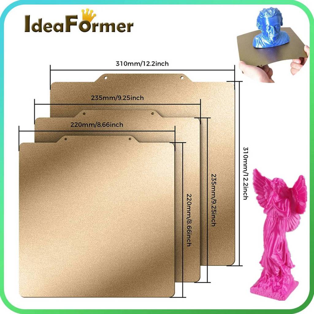 TA PEI สร้างแผ่นพื้นผิว PEI ฤดูใบไม้ผลิเหล็กแผ่น 220/235/300/310/350 มม.PEI แผ่นแม่เหล็กสําหรับ 3D เ