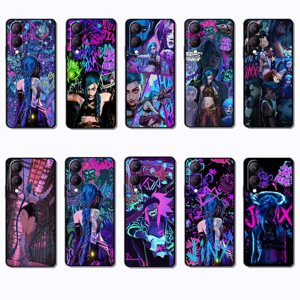 เคสโทรศัพท์สีดําแบบนุ่มสําหรับ Vivo Y17S 4G Y28 League of Legends caseg