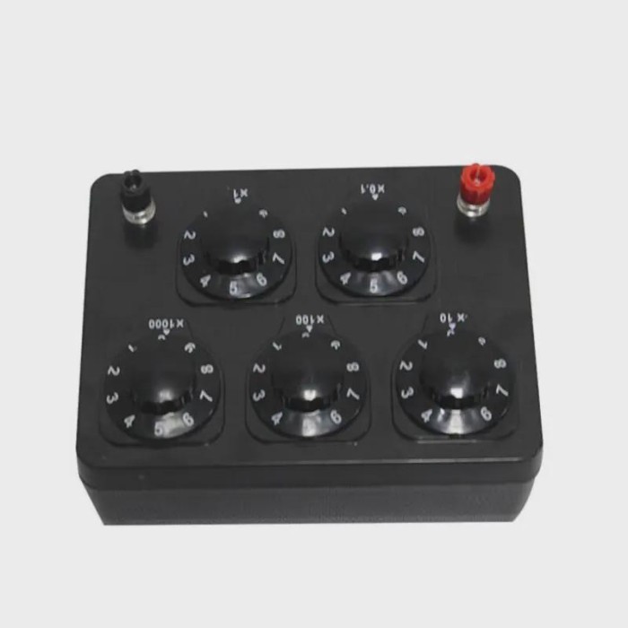 0-9999 Ohm Variable Resistance Box Five-speed Physics Experiment Rheostat Resistance Substitution B