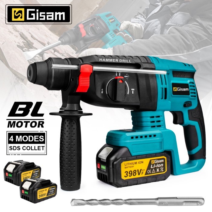 26mm Brushless Electric Hammer Drill Multifunctional Rotary Hammer Drill Cordless Impact Drill Powe
