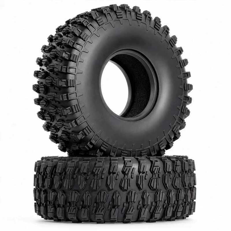 ยางกรวดขนาด 1.9 นิ้วสำหรับรถ RC Crawler 1/10 รุ่น Weili Wrangler Lc80pro Trx4 ควบคุมง่าย@