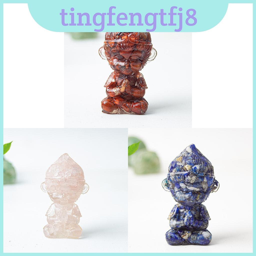 Tree Resin Artistic Monkey King ตุ๊กตาคริสตัลน้ําธรรมชาติสําหรับตกแต่งเทศกาลและนักสะสม