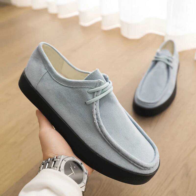 ather Loafers For Men Moccasins Platform Men's Casual Shoes Comfortable Slip-On Shoes Man Chaussure