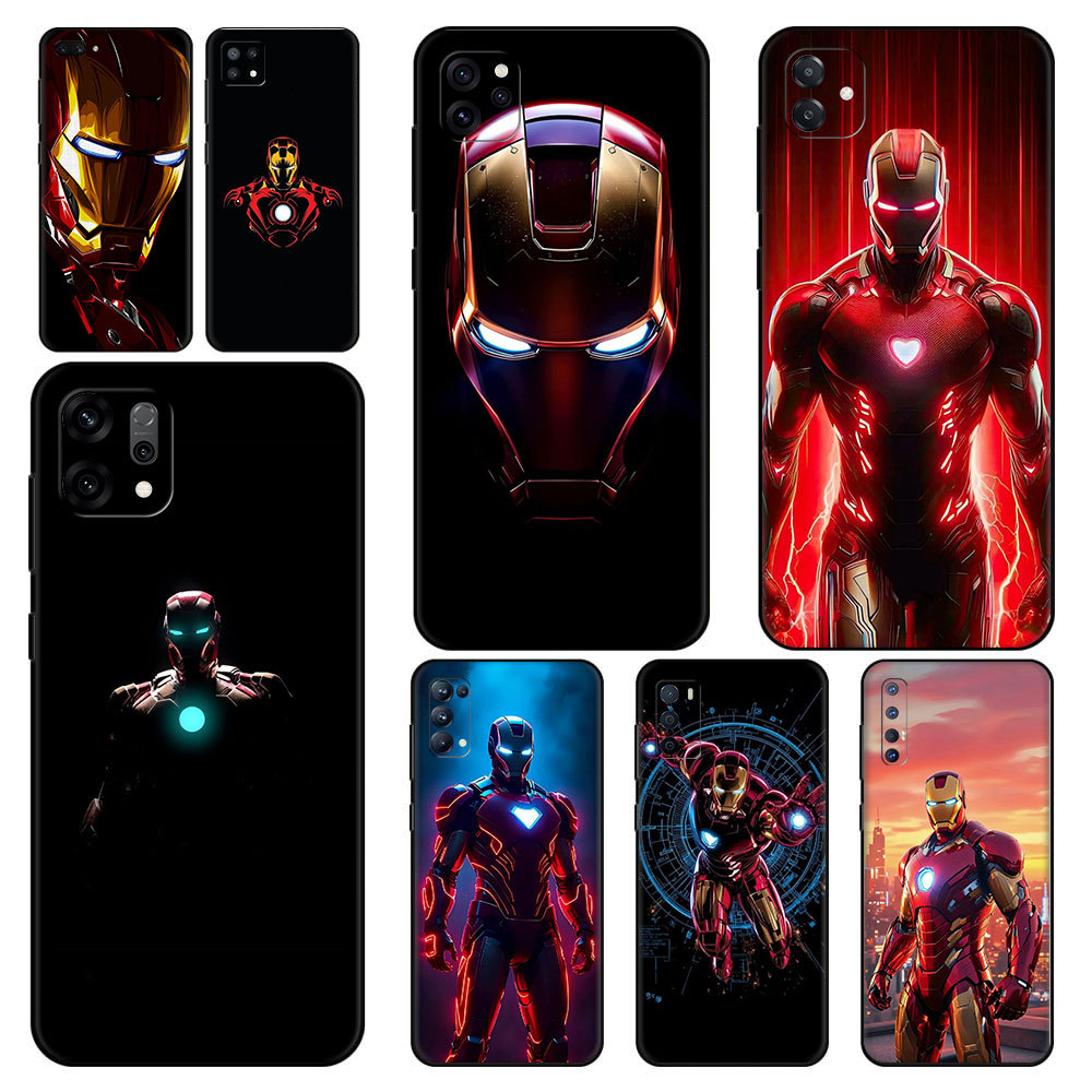 Cool Iron Man รูปแบบ ^UA-7 สําหรับ OPPO R9 F1 Plus R9S Reno 2 5 2Z 2F 3 4 Pro 5F Lite 5K ความเข้ากัน