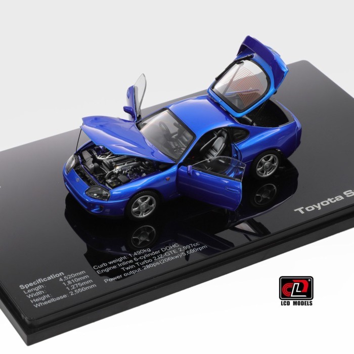 LCD 1: 43 Toyota Toyota Supra A80 Alloy Full Open Car Model Collection Supra