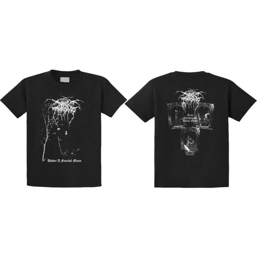 Darkthrone - เสื้อยืด Under A Funeral Moon ใหม่ Ulver Satyricon