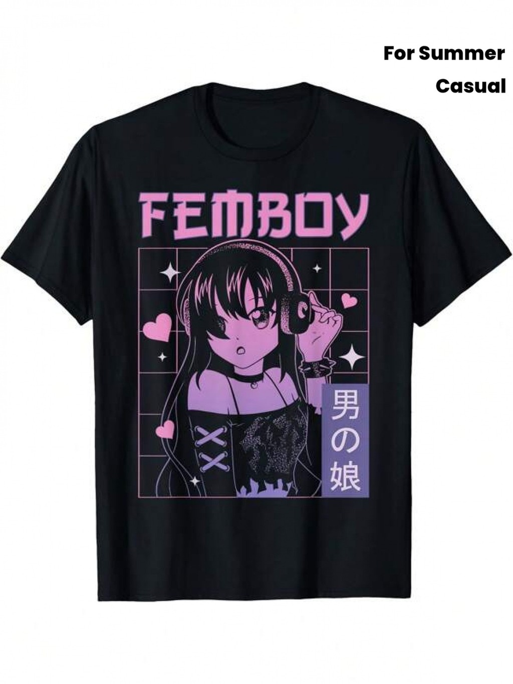 MTF เสื้อยืดอนิเมะ Hoodie สําหรับ Femboys ผลิตจากบริสุทธิ์ 100% เหมาะสําหรับฤดูร้อนและฤดูใบไม้ผลิ คุ