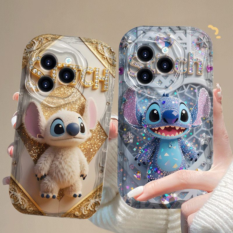 ปลอกสําหรับ Infinix HOT 40 Pro TECNO TEChno Spark 20 Pro แฟชั่นหรูหราน่ารัก Stitch การ์ตูน 2D ซิลิโค