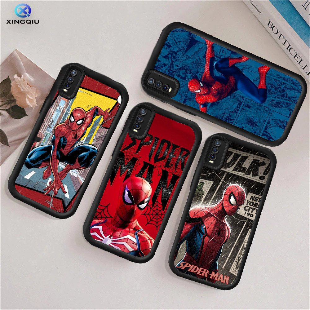 RK75 Spiderman Hp ชุบปลอกสําหรับ VIVO IQOO Y15a Y17S Y35 Y55 Y02S Y55S Y22 Y33S Z9X V27 Y01 Y15S V27